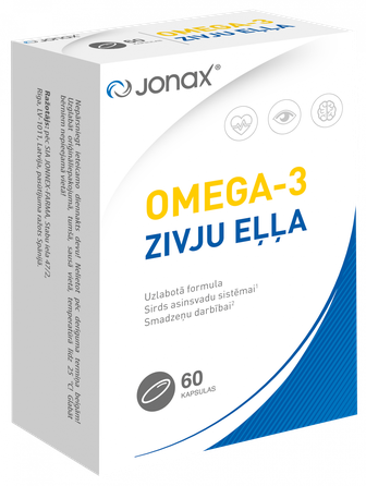 JONAX Omega-3 fish oil capsules, 60 pcs.