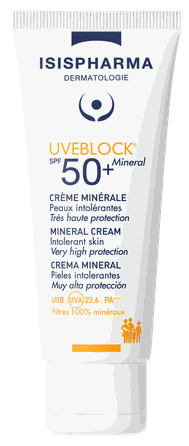 ISISPHARMA Uveblock SPF50+ Mineral Invisible cream, 40 ml