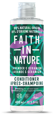 FAITH IN NATURE Lavender & Geranium conditioner, 400 ml