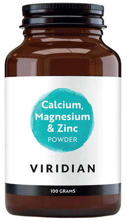 VIRIDIAN Calcium Magnesium & Zinc pulveris, 100 g