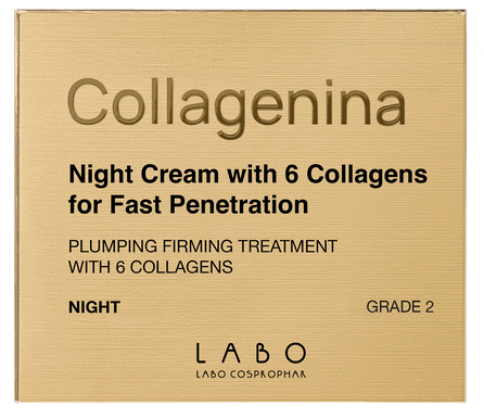 COLLAGENINA With 6 Collagens, Grade 2, Night face cream, 50 ml