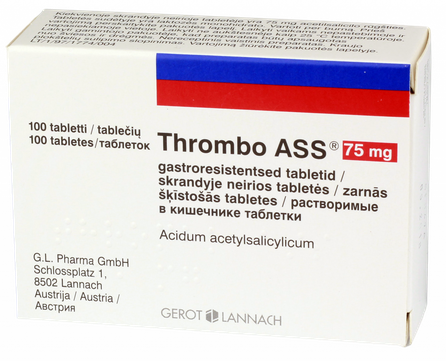 THROMBO ASS 75 mg pills, 100 pcs.