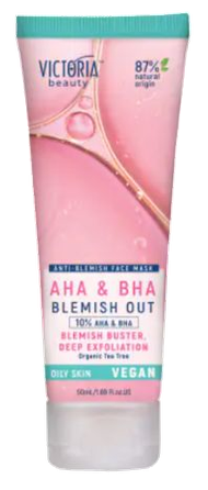 VICTORIA BEAUTY AHA + BHA Blemish Out facial mask, 50 ml