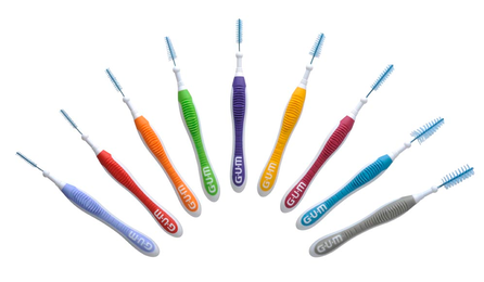 GUM Trav-Ler 1,1 mm zobstarpu birstīte, 6 gab.