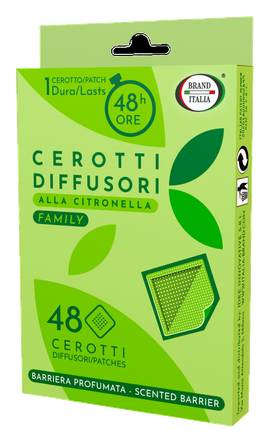 BRAND ITALIA Lemongrass пластыри для защиты от комаров, 48 шт.