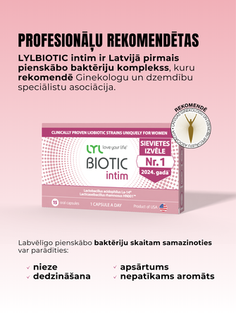 LYL BIOTIC Intim capsules, 15 pcs.