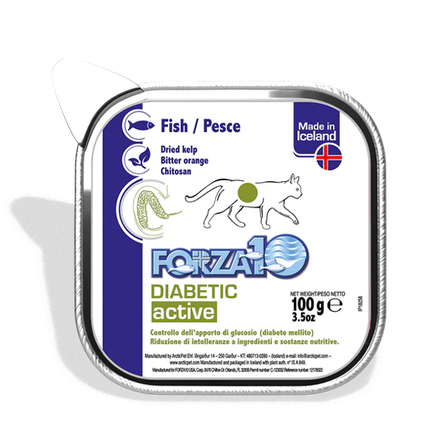 Active Wet Diabetic, рыба, для кошек паштет, 100 г