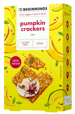 THE BEGINNINGS Pumpkin  crackers, 80 g