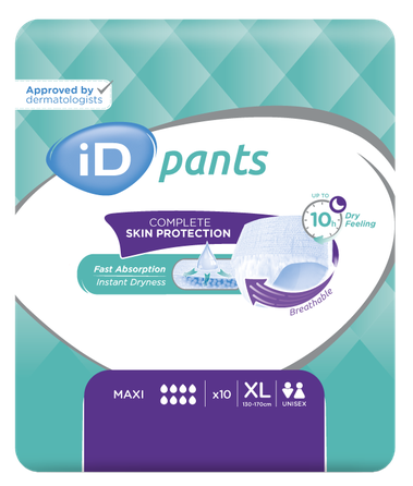 ID Pants Maxi XL (130-170 cm) nappy pants, 10 pcs.