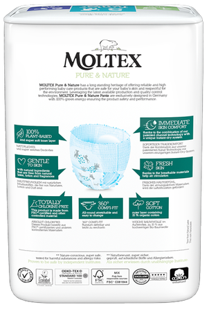 MOLTEX Eco Pure & Nature 5 Junior (9-14 kg) biksītes, 20 gab.