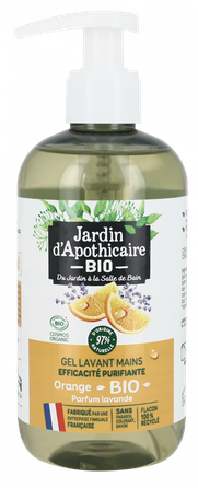 JARDIN D'APOTHICAIRE Orange and lavander organic liquid soap, 300 ml