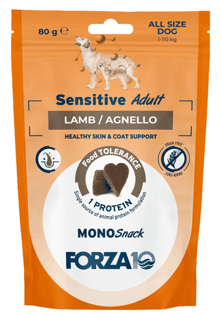 Monosnack Sensitive Adult Lamb, For Dogs treat, 80 g