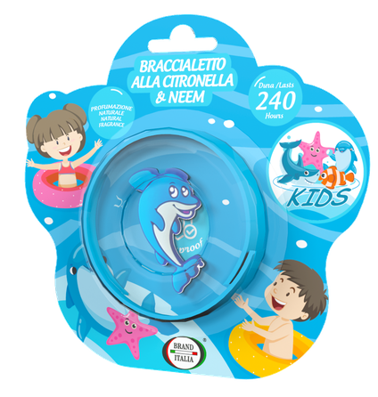 BRAND ITALIA Citronella & Neem Kids браслет от комаров, 1 шт.