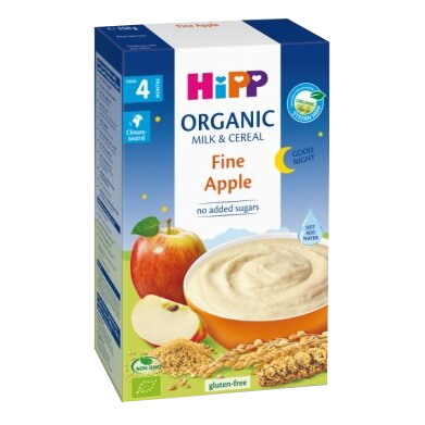 HIPP Organic Milk & Cereal Good Night Fine Apple (4+) biezputra, 250 g