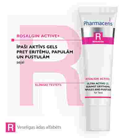 PHARMACERIS R Rosalgin Active+ для лица гель, 30 мл