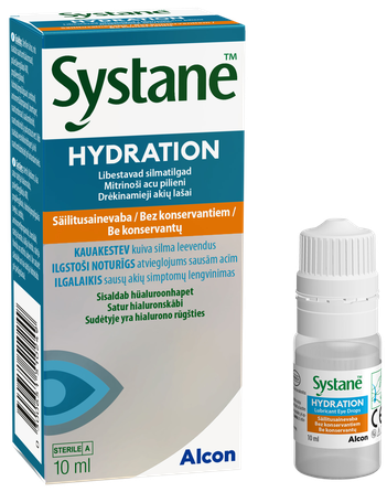 SYSTANE  Hydration bez konservanta, mitrinoši acu pilieni, 10 ml
