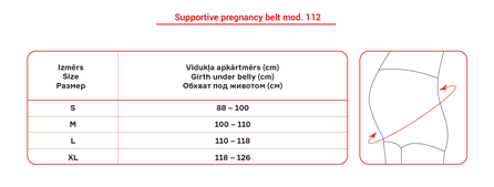 LAUMA MEDICAL M balstošā josta grūtniecēm, 1 gab.