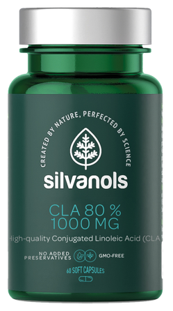 SILVANOLS Premium CLA 80% kapsulas, 60 gab.