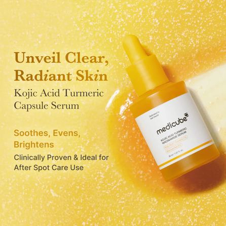 MEDICUBE Kojic Acid Turmeric Niacinamide serum, 30 ml