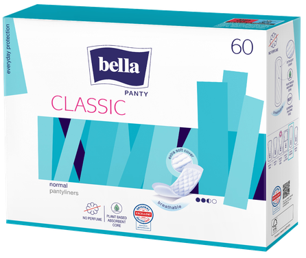 BELLA Panty Classic ikdienas ieliktnīši, 60 gab.