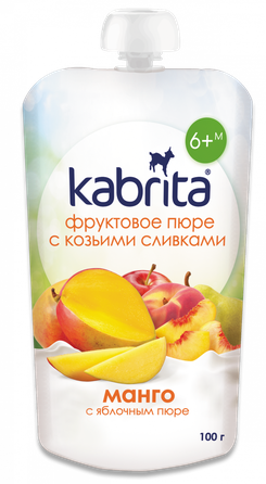 KABRITA Mango-Apple puree, 100 g