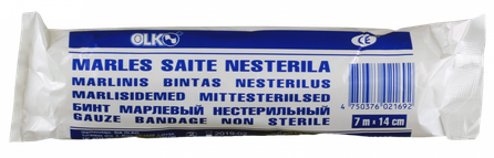 OLKO  non-sterile, 14 cm x 7 m gauze bandage, 1 pcs.