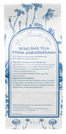 DR.TEREŠKO Для Снижения Веса рассыпной чай, 60 г