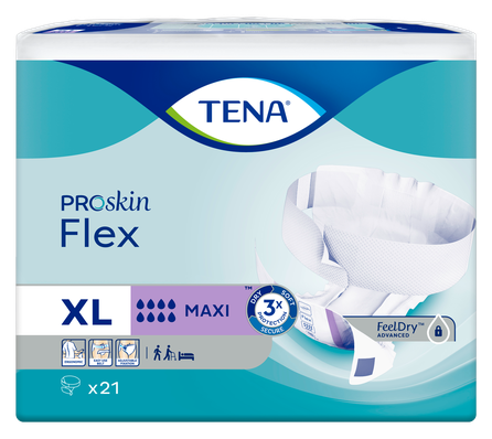 TENA Flex Maxi XL diapers, 21 pcs.
