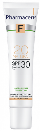PHARMACERIS F Matt-Mineral SPF 30 Natural foundation, 30 ml