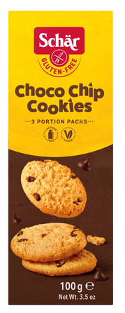 SCHAR Choco Chip bezglutēna cepumi, 100 g