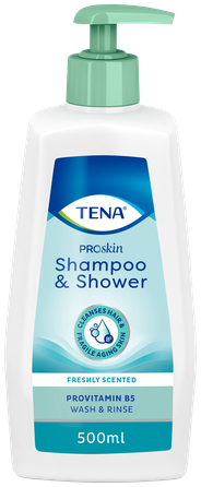 TENA Shampoo & Shower šampūns/dušas želeja, 500 ml