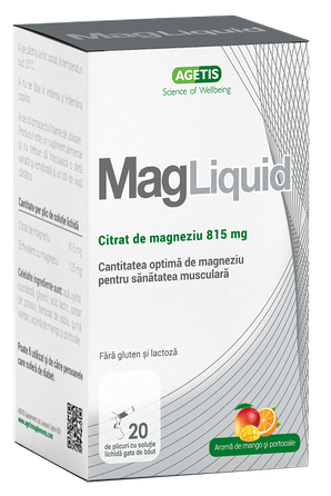 MAGLIQUID With Mango And Orange Flavor sachets, 20 pcs.