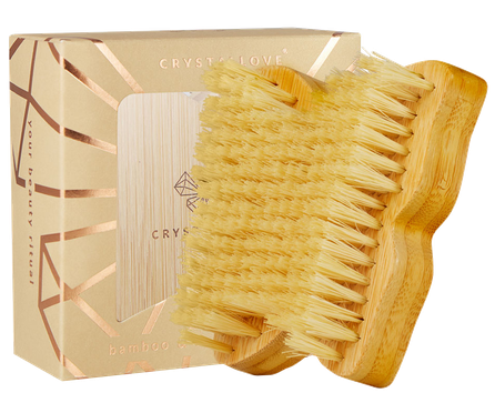CRYSTALLOVE Butterfly Bamboo Agave body brush, 1 pcs.