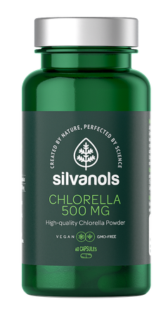 SILVANOLS Chlorella 500mg kapsulas, 60 gab.