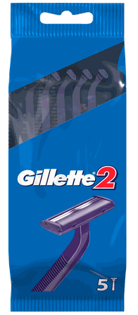 GILLETTE 2 disposable razors, 5 pcs.