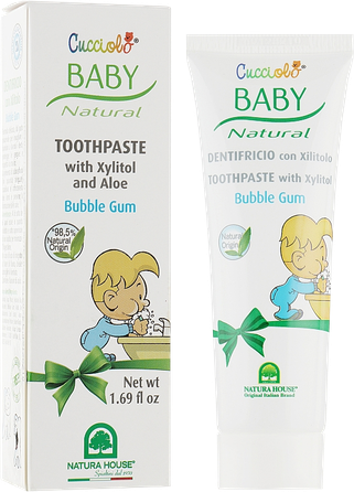NATURA HOUSE Cucciolo Baby Bubble-gum kids toothpaste, 50 ml