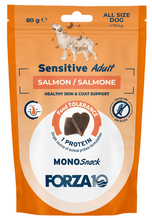 Monosnack Sensitive Adult Salmon, For Dogs treat, 80 g