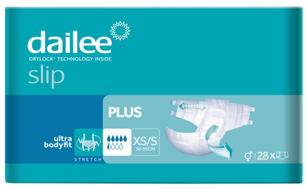 DAILEE Slip Plus XS/S diapers, 28 pcs.