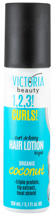 VICTORIA BEAUTY 1,2,3! Curls! for Curly Hair losjons, 150 ml