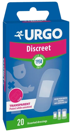 URGO  Discreet diskrēts plāksteris, 20 gab.