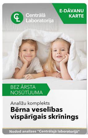 CENTRĀLĀ LABORATORIJA General Health Screening for Children test package, 1 pcs.