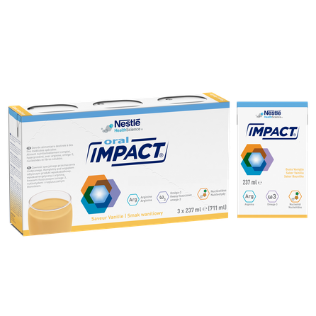 NESTLE Impact Oral with vanilla flavour, 237 ml, 3 pcs.