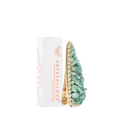 CRYSTALLOVE Amazonite matu sprādze, 1 gab.