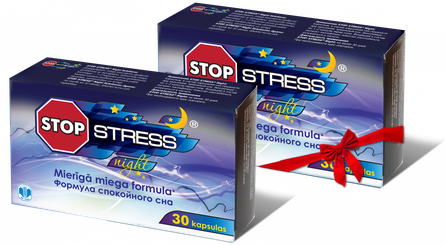 STOP STRESS Night (1 + 1) capsules, 30 pcs.