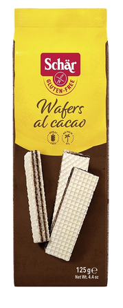 SCHAR Wafers Al Cacao glutenfree waffles in chocolate, 125 g