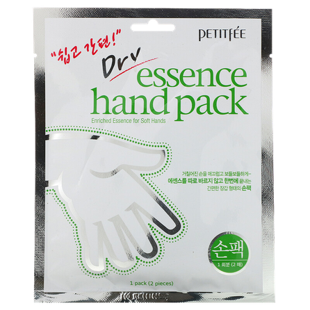 PETITFEE Dry Essence maska rokām, 1 gab.