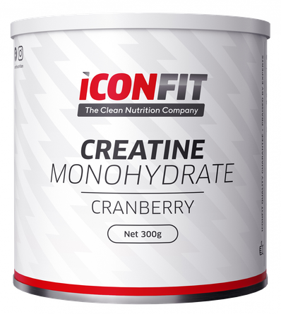 ICONFIT Creatine Monohydrate Cranberry pulveris, 300 g