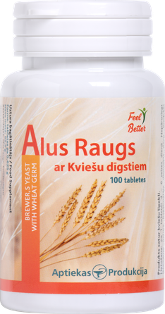 APTIEKAS PRODUKCIJA Пивные Дрожжи С Ростками Пшеницы таблетки, 100 шт.