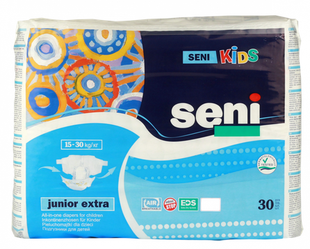 SENI Kids Junior Extra 15-30 kg diapers, 30 pcs.