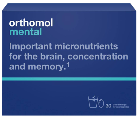 ORTHOMOL Mental pulveris + kapsulas, 30 gab.